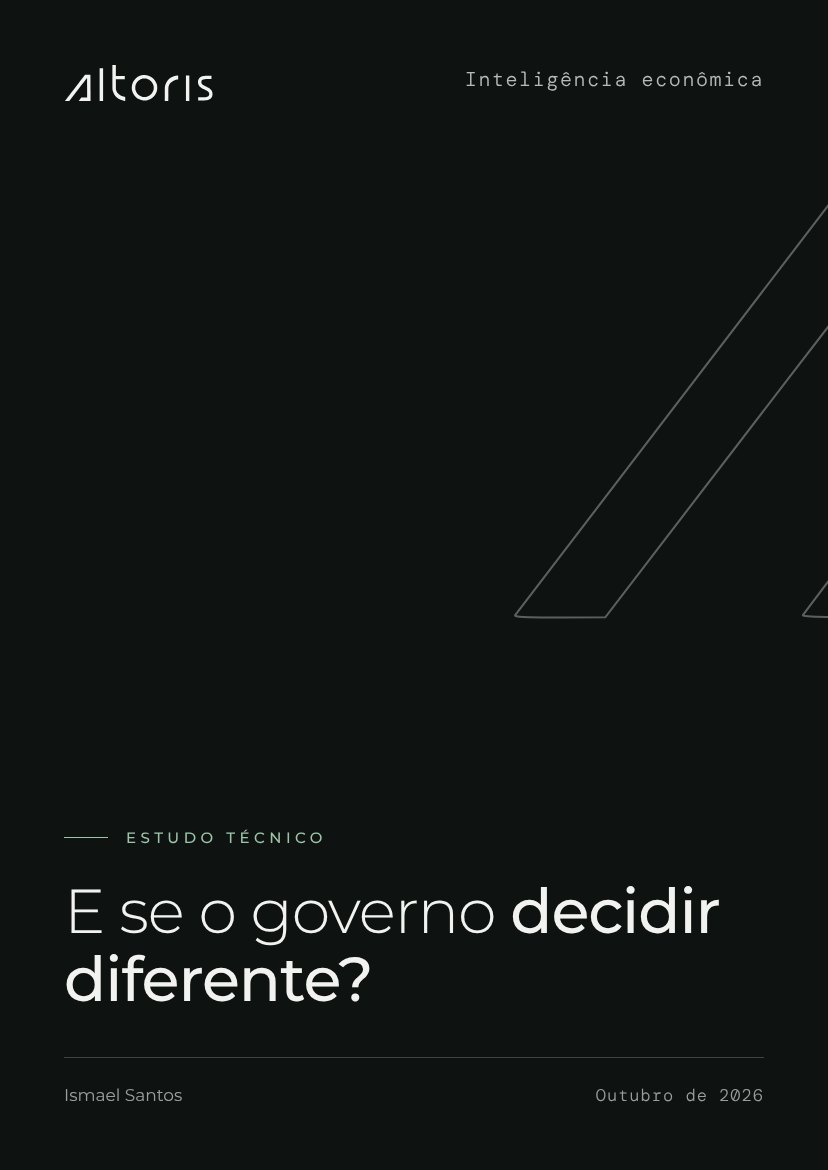 Capa do estudo E se o governo decidir diferente?